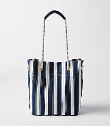 Striped Canvas Bucket Bag carousel Product Image 1