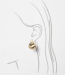 Molded Coin Pull Through Earrings carousel Product Image 2