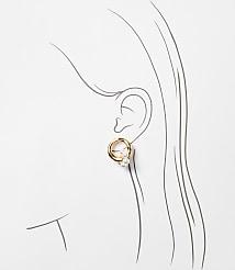 Pearlized Cluster Stud Earrings carousel Product Image 2
