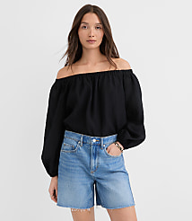 Textured Off The Shoulder Blouse carousel Product Image 1