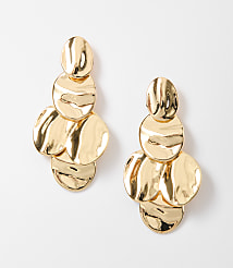 Molded Metal Statement Earrings carousel Product Image 1