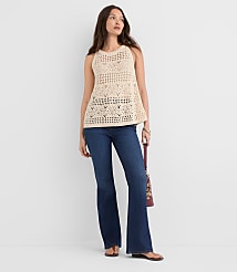 Mosaic Pointelle Sweater Tank Top carousel Product Image 2