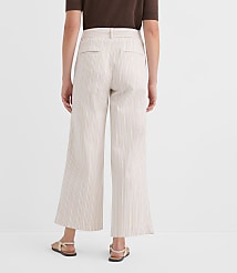 Palmer Wide Leg Crop Pants in Stripe carousel Product Image 2