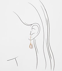 Mother Of Pearl Drop Pull Through Earrings carousel Product Image 2