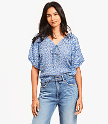 Floral Bow Blouse carousel Product Image 1