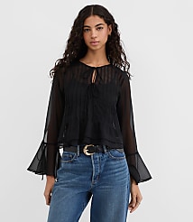 Pintucked Bow Blouse carousel Product Image 1