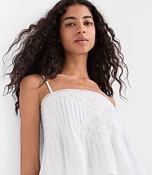 Petite Lace Pintucked Cami carousel Product Image 3