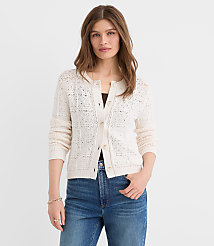 Petite Geo Textured Sweater Jacket carousel Product Image 2