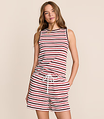 Lou & Grey Striped Crochet Tank Top carousel Product Image 3