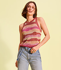 Shimmer Wave Halter Sweater carousel Product Image 4
