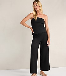 Haven Well Within Organic Cotton Modal Foldover Wide Leg Pants carousel Product Image 2