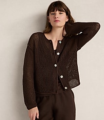 Haven Well Within Cotton Blend Open Stitch Cardigan carousel Product Image 1