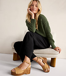 Haven Well Within Cotton Blend Tape Yarn V-Neck Sweater carousel Product Image 3