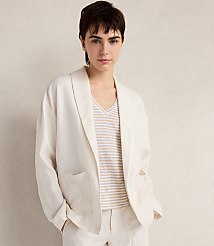 Haven Well Within Linen Stripe V-Neck Top carousel Product Image 2