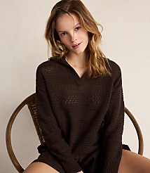 Haven Well Within Cotton Mixed Stitch Johnny Collar Sweater carousel Product Image 2