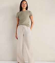 Haven Well Within Linen Wide Leg Drawstring Pants carousel Product Image 1