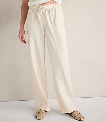 Haven Well Within Cotton Ecru Denim Barrel Leg Pants carousel Product Image 1