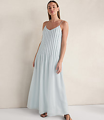 Haven Well Within Ramie Blend Pintuck Maxi Dress carousel Product Image 1