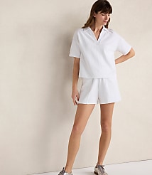Haven Well Within Cotton French Terry Johnny Collar Top carousel Product Image 2