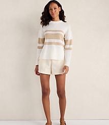 Haven Well Within Cotton Linen Stripe Roll Neck Sweater carousel Product Image 2