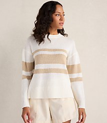 Haven Well Within Cotton Linen Stripe Roll Neck Sweater carousel Product Image 1