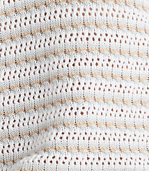 Haven Well Within Organic Cotton Stripe Mixed Stitch Johnny Collar Sweater carousel Product Image 3