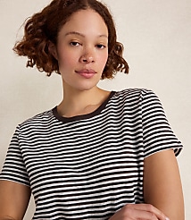Haven Well Within Linen Striped Short Sleeve Tee carousel Product Image 2
