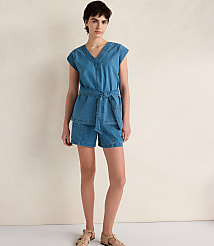 Haven Well Within Organic Cotton Denim Shorts carousel Product Image 2