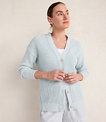 Haven Well Within Organic Cotton Shaker Stitch Cardigan carousel Product Image 1