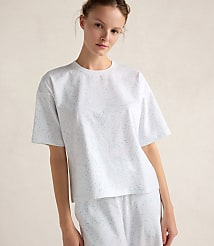 Haven Well Within Organic Cotton Jersey Rippled Sand Pajama Tee carousel Product Image 1