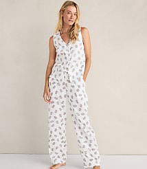 Haven Well Within Organic Cotton Gauze Tossed Fern Pajama Tank carousel Product Image 2