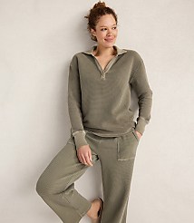 Haven Well Within Organic Cotton Waffle Johnny Collar Top carousel Product Image 2