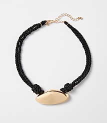 Metal Cord Statement Necklace carousel Product Image 1