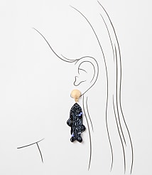 Fish Beaded Statement Earrings carousel Product Image 2