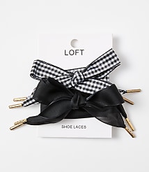 Gingham & Sheer Shoelace Set carousel Product Image 1