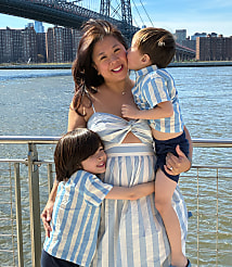 LOFT Beach Striped Poplin Cutout Twist Maxi Pocket Dress carousel Product Image 4