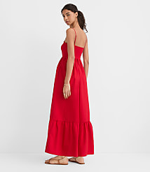 Petite LOFT Beach Poplin Cutout Twist Maxi Pocket Dress carousel Product Image 2
