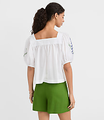Square Neck Puff Sleeve Top carousel Product Image 3