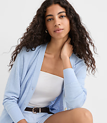 Modern V-Neck Cardigan carousel Product Image 3