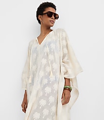 LOFT Beach Palm Mesh Maxi Swimsuit Coverup carousel Product Image 1