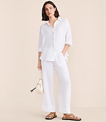 Lou & Grey Triple Cloth Wide Leg Pants
