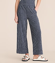 Lou & Grey Striped Wide Leg Crop Pants carousel Product Image 2