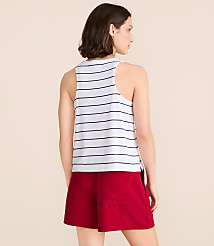 Lou & Grey Striped Essential Modal Scoop Neck Tank Top carousel Product Image 3