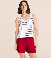 Petite Lou & Grey Striped Essential Modal Scoop Neck Tank Top carousel Product Image 2