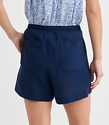Petite Sawyer Pull On Shorts in Linen Cotton carousel Product Image 3