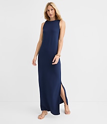 Petite Twist Shoulder Ponte Maxi Dress carousel Product Image 4