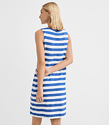 Striped Side Button Mini Dress carousel Product Image 3