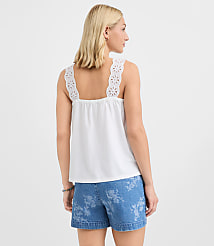 Floral Eyelet Tank Top carousel Product Image 2
