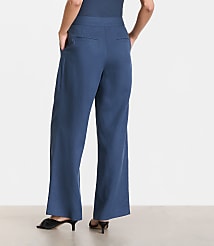 LOFT Versa Pure Spun Pleated Wide Leg Pants carousel Product Image 3
