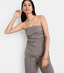 LOFT Versa Luxe Lyocell Linen Bustier carousel Product Image 4